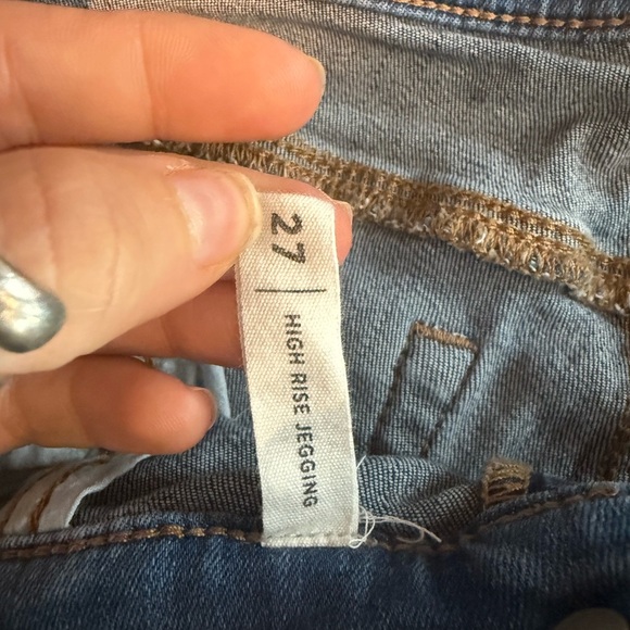 PacSun Two-Tone Blue High Rise Jegging Skinny Jeans - Picture 4 of 6